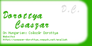 dorottya csaszar business card